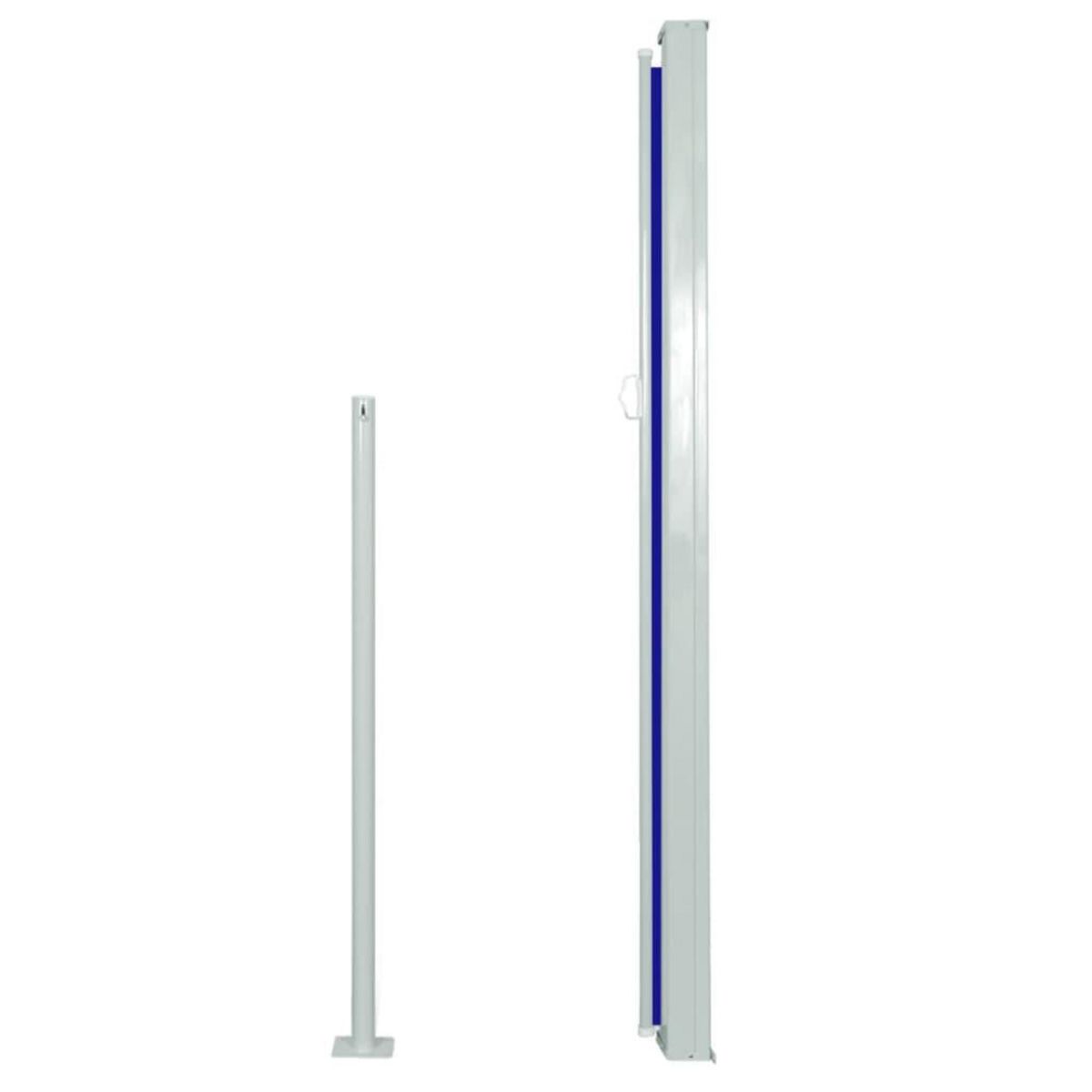VIDAXL Auvent lateral retractable de patio 160x500 cm Bleu
