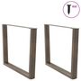 Voir la diapositive 3 : VIDAXL Pieds de table a manger forme de V 2 pcs 100x(72-73,3) cm acier