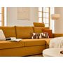 Voir la diapositive 4 : BEST MOBILIER Barrie - canapé d'angle réversible 4 places avec têtière amovible en tissu