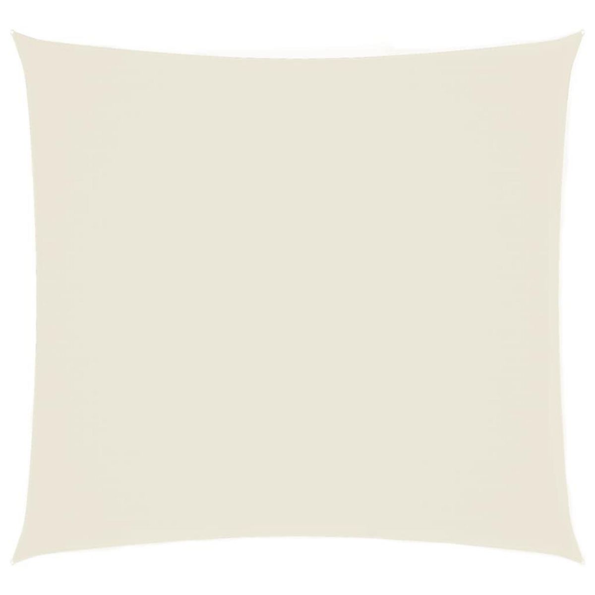 VIDAXL Voile de parasol tissu oxford carre 3x3 m creme