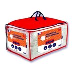 DODO DODO Pack Couette chaude anti-acariens 140x200 cm + 1 oreiller 60x60 cm - Splendeur - Garnissage 100% volupt'air 350gr/m² - Bla