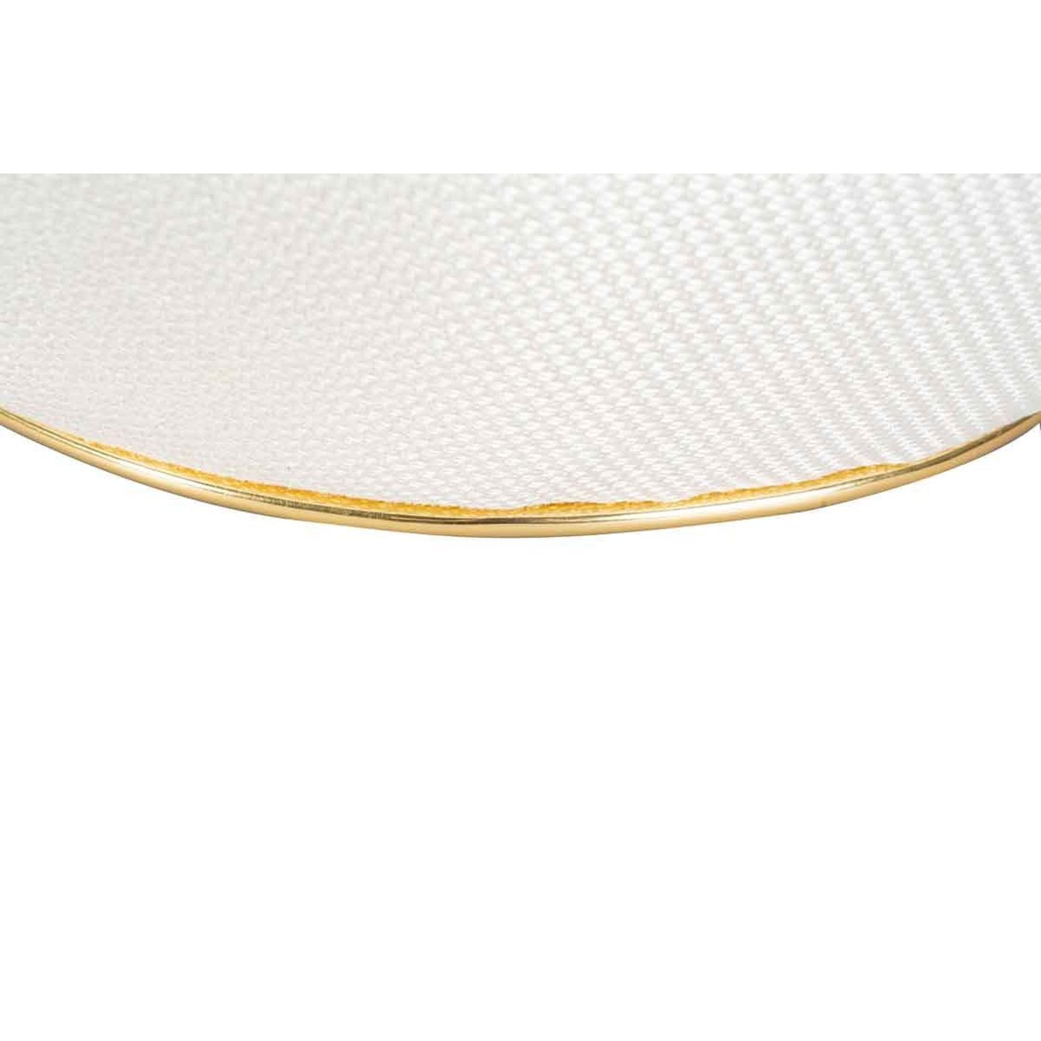 Voir la diapositive 4 : Paris Prix Tabouret carré  contessa  60cm ivoire & or