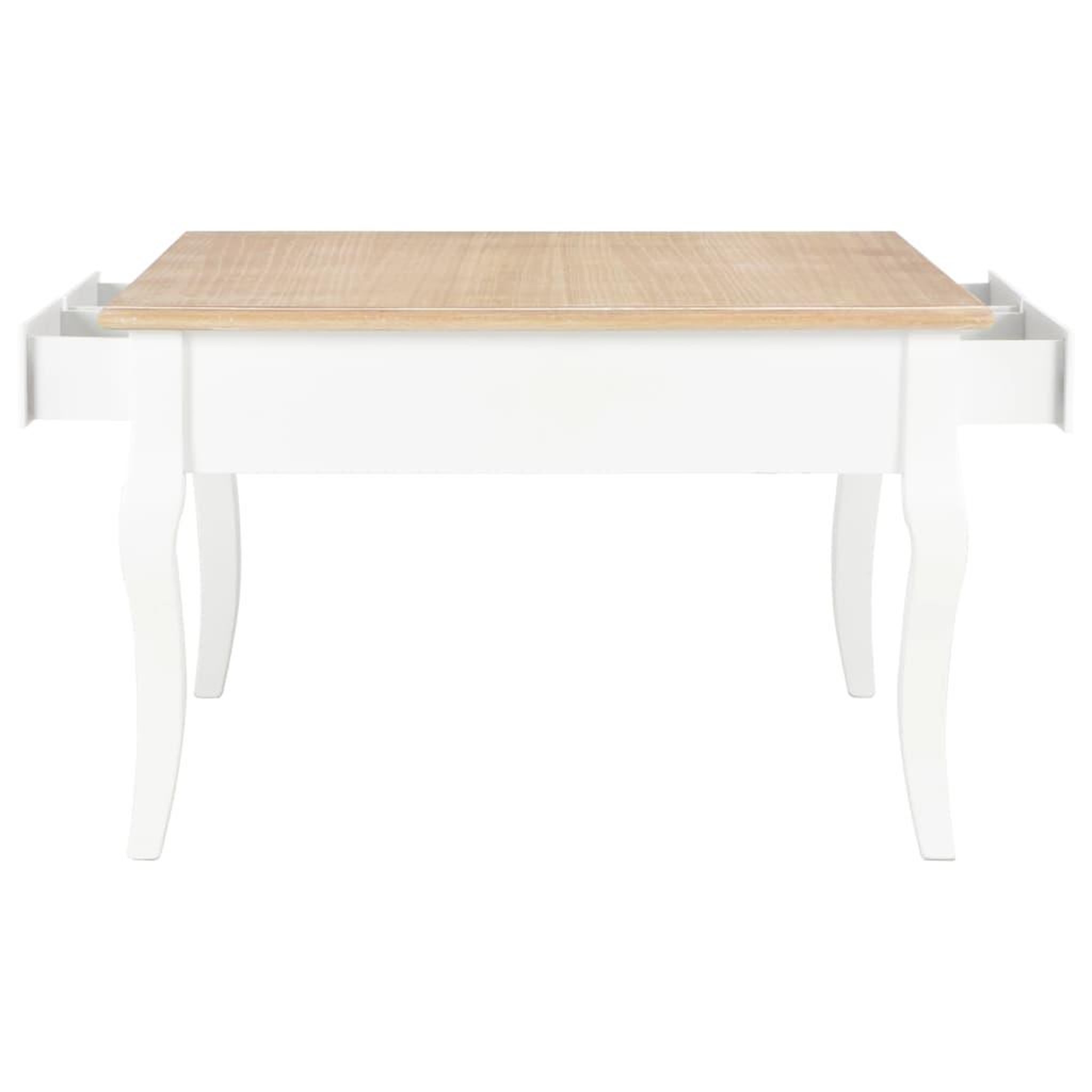 Voir la diapositive 5 : VIDAXL Table basse Blanc 80 x 80 x 50 cm Bois