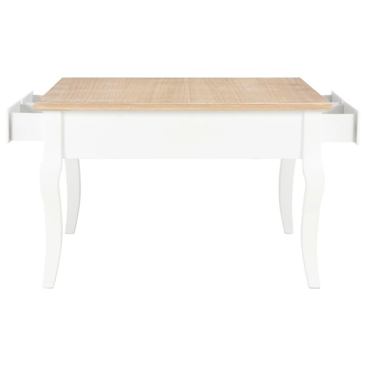 VIDAXL Table basse Blanc 80 x 80 x 50 cm Bois