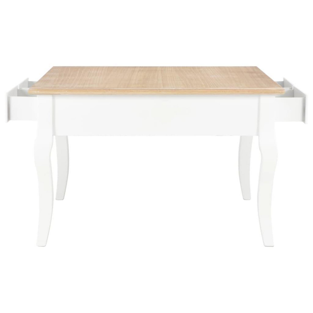 VIDAXL Table basse Blanc 80 x 80 x 50 cm Bois