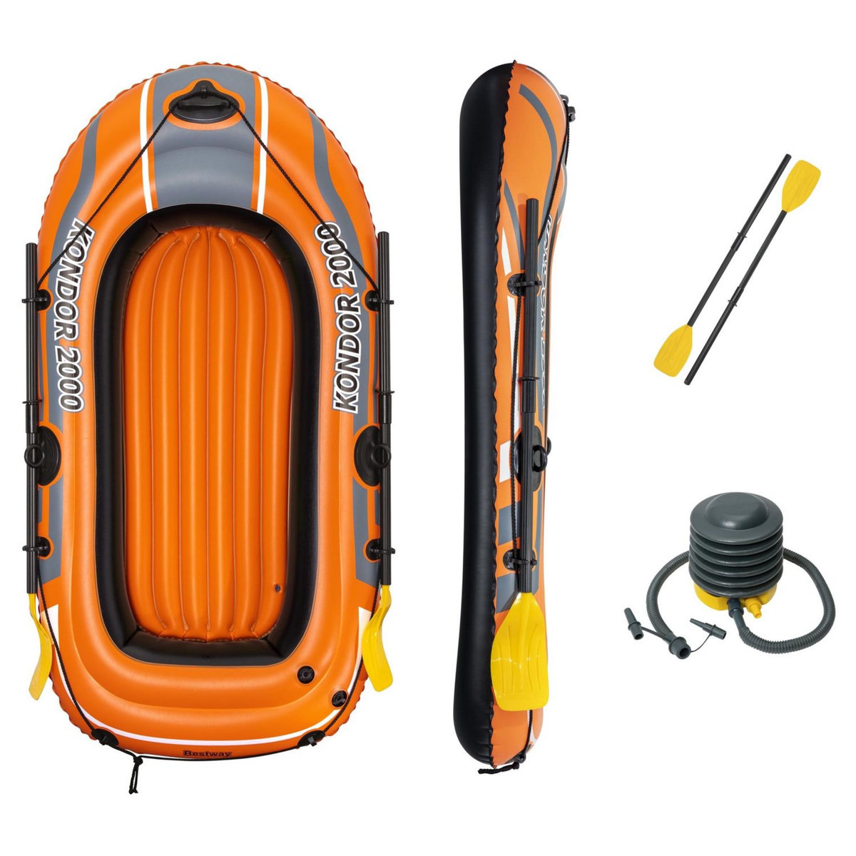 BESTWAY Bateau gonflable Kondor 2000 et rames