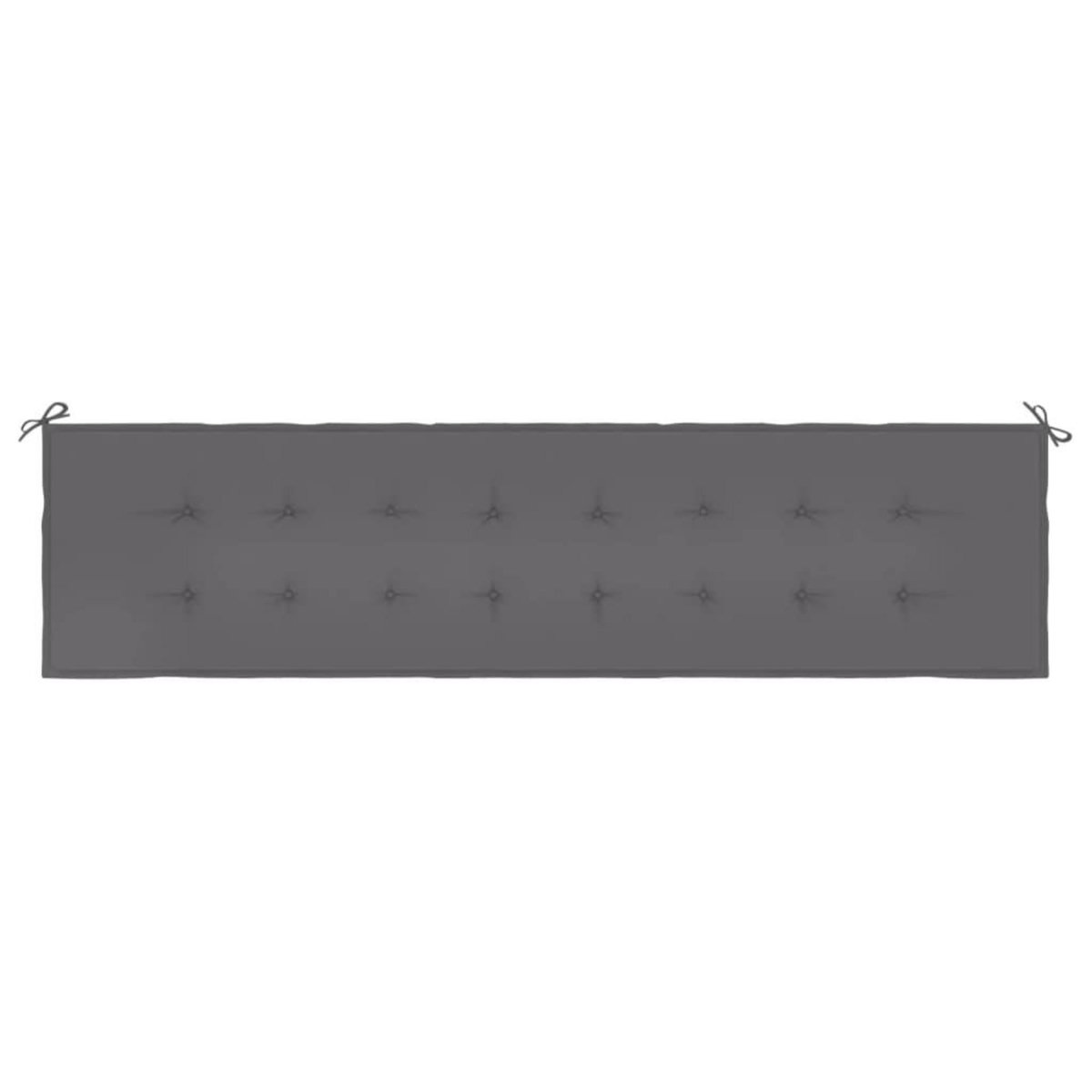 VIDAXL Coussin de banc de jardin anthracite 200x50x3 cm tissu oxford