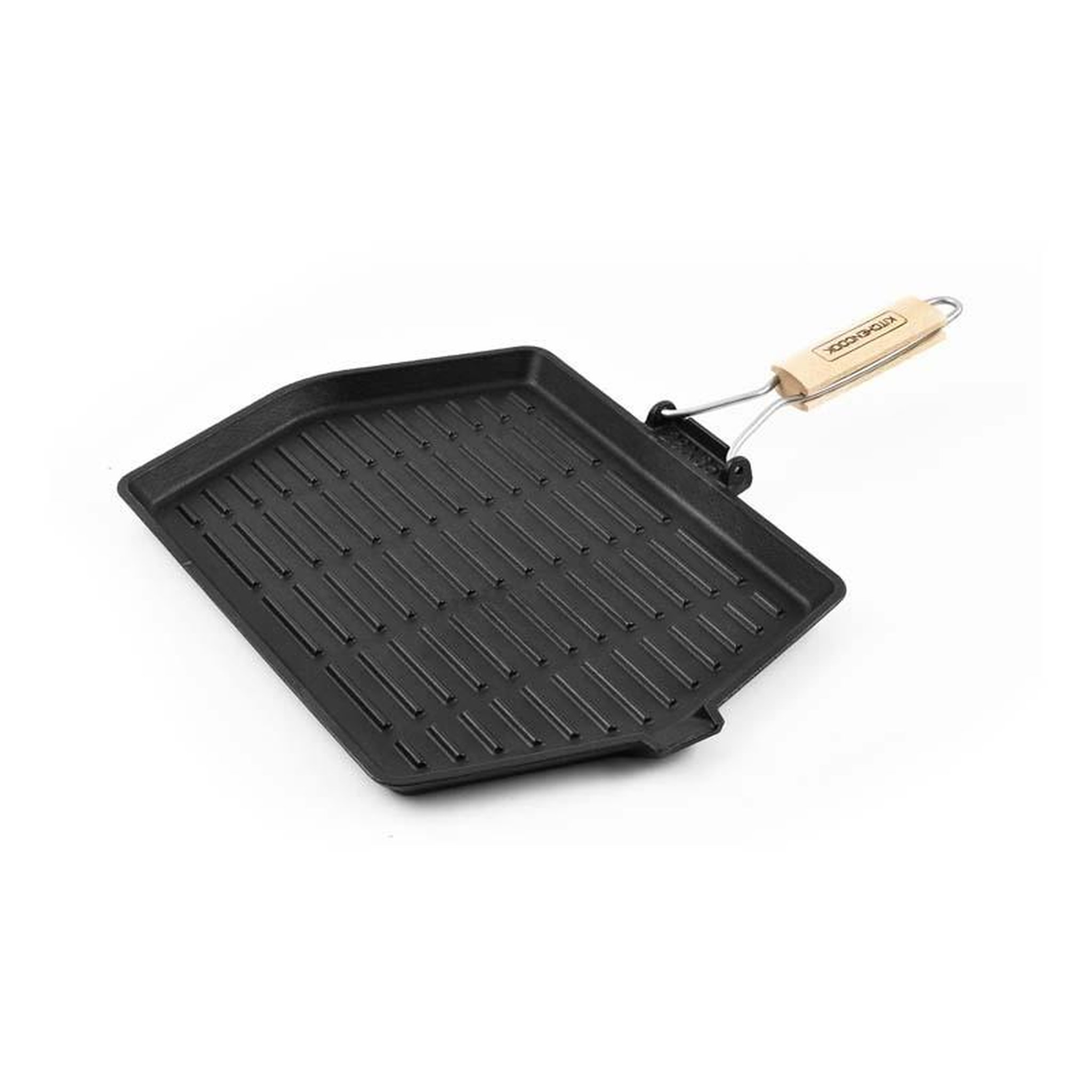 Voir la diapositive 4 : KITCHENCOOK Grill Rectangulaire En Fonte émaillée 35 X 28 Cm Grill3528a Tfi Kitchencook