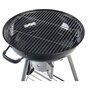 GARDENSTAR Barbecue charbon de bois rond kettle en acier émaillé avec roues 63 x 62.5 x 98.5 cm - Grille D55 cm - Couvercle - Cendrier