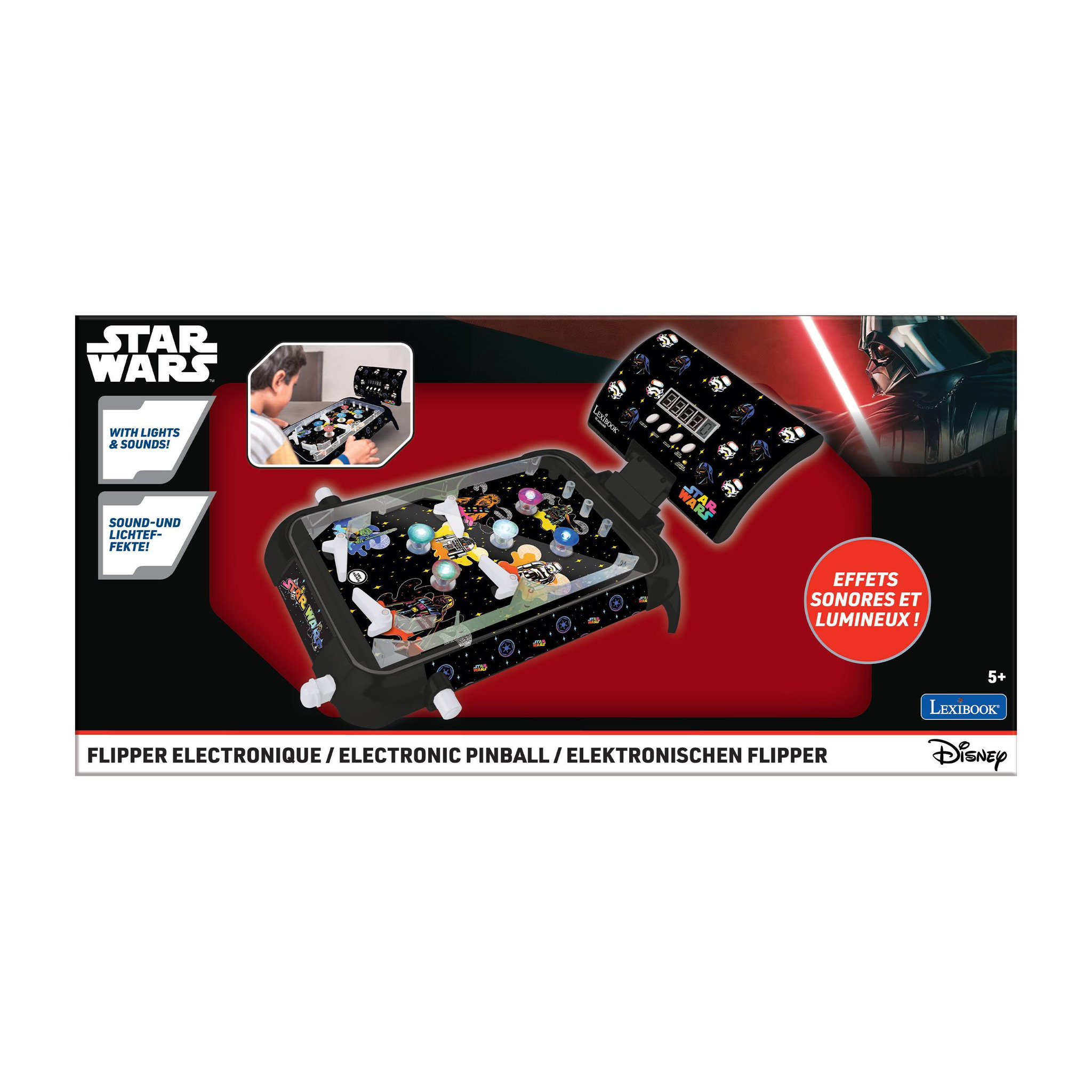 Voir la diapositive 3 : Lexibook Flipper électronique de table Star Wars
