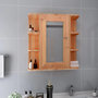 Voir la diapositive 1 : VIDAXL Armoire a miroir de salle de bain Chene 66x17x63 cm MDF