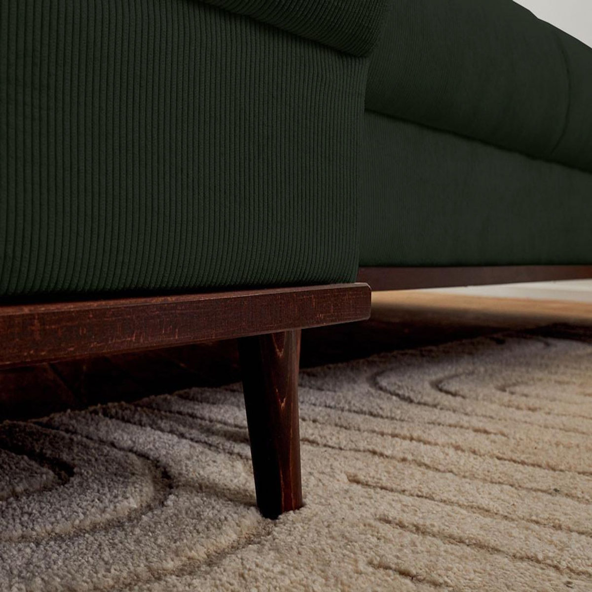 LISA DESIGN Albane - canapé panoramique en u - 7 places - convertible avec coffre - en velours côtelé