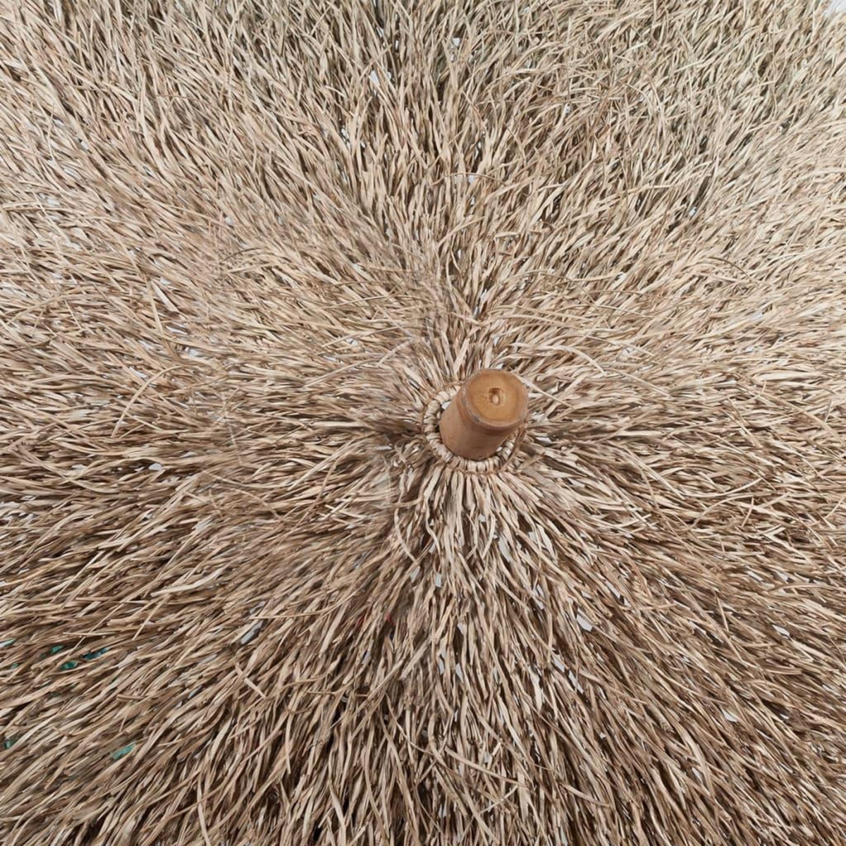 VIDAXL Parasol en bambou avec toit en feuille de bananier 210 cm