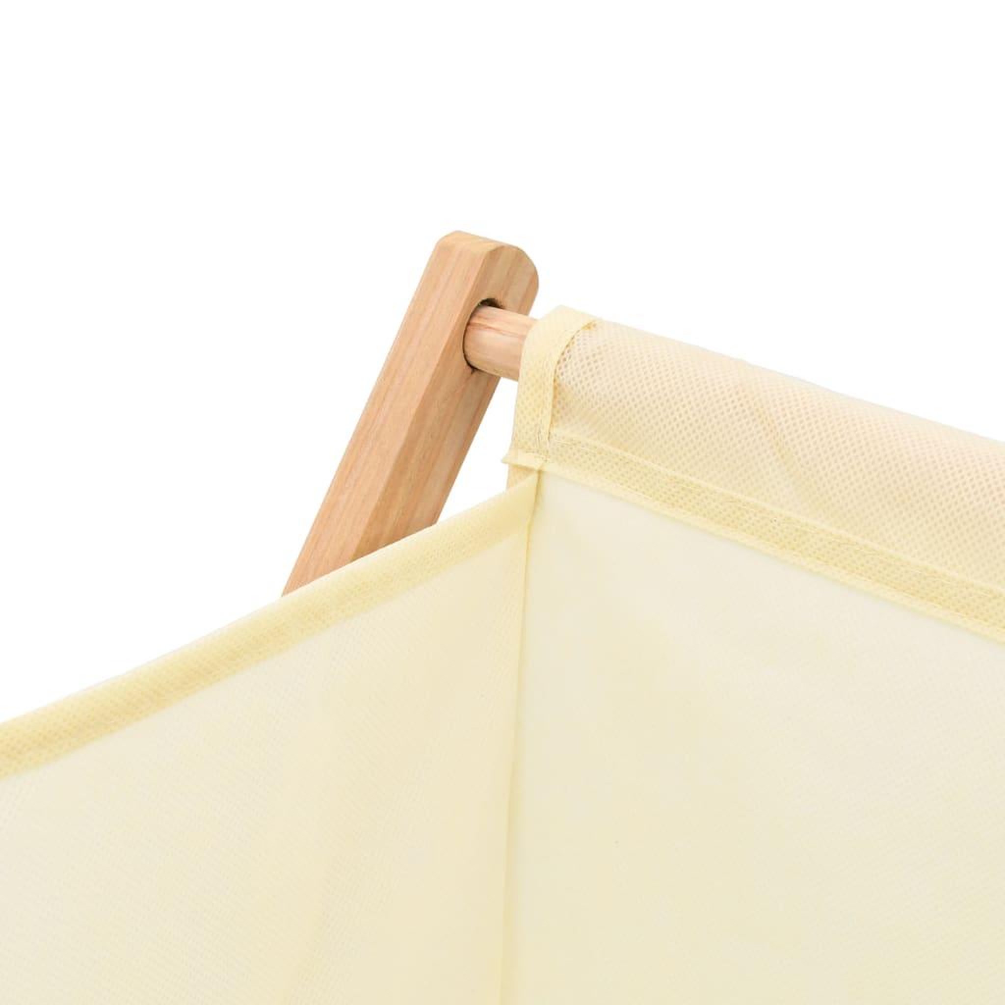 Voir la diapositive 5 : VIDAXL Panier a linge bois de cedre et textile beige 42 x 41 x 64 cm