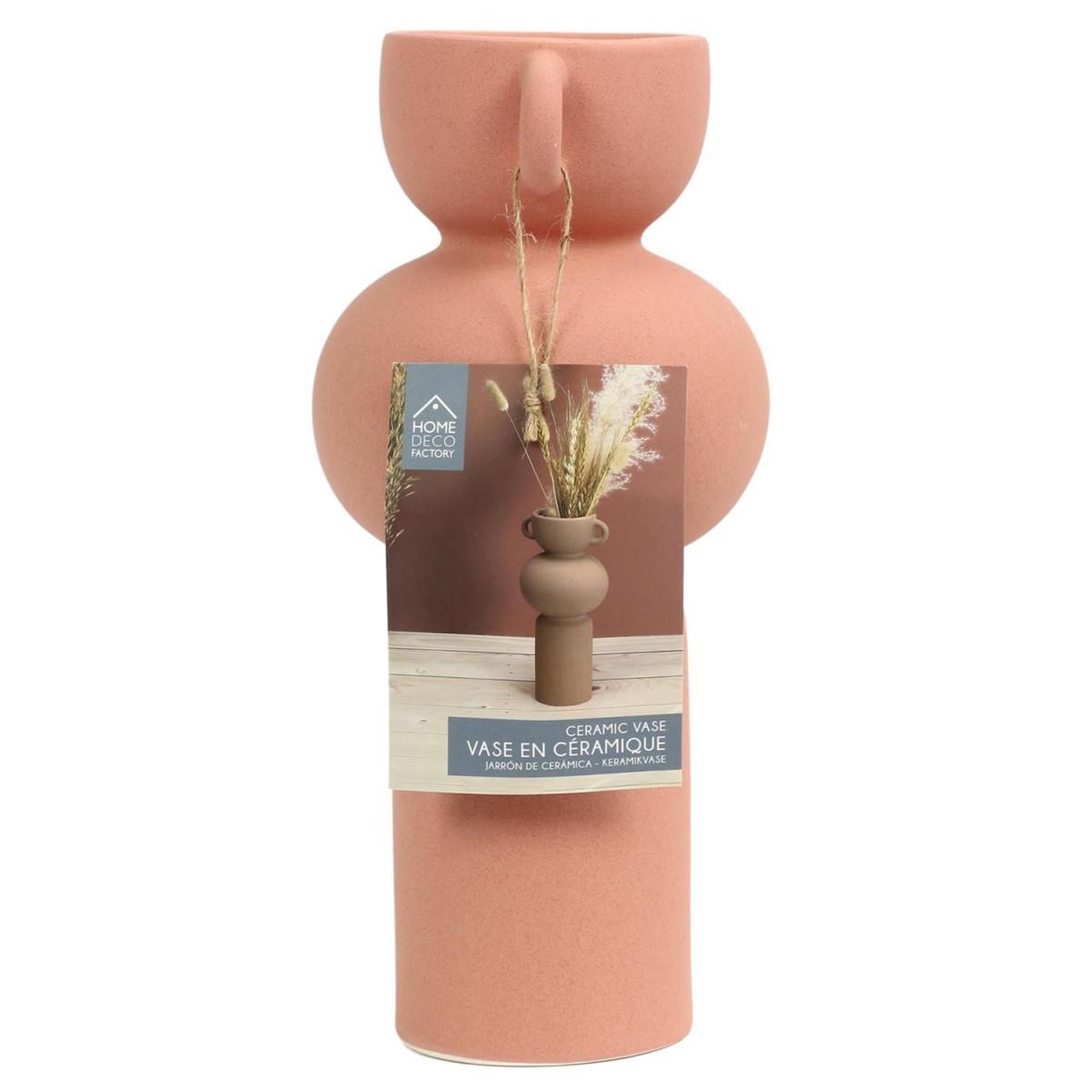 Voir la diapositive 4 : The Home Deco Factory Vase avec anse déco  arty  25cm terracotta