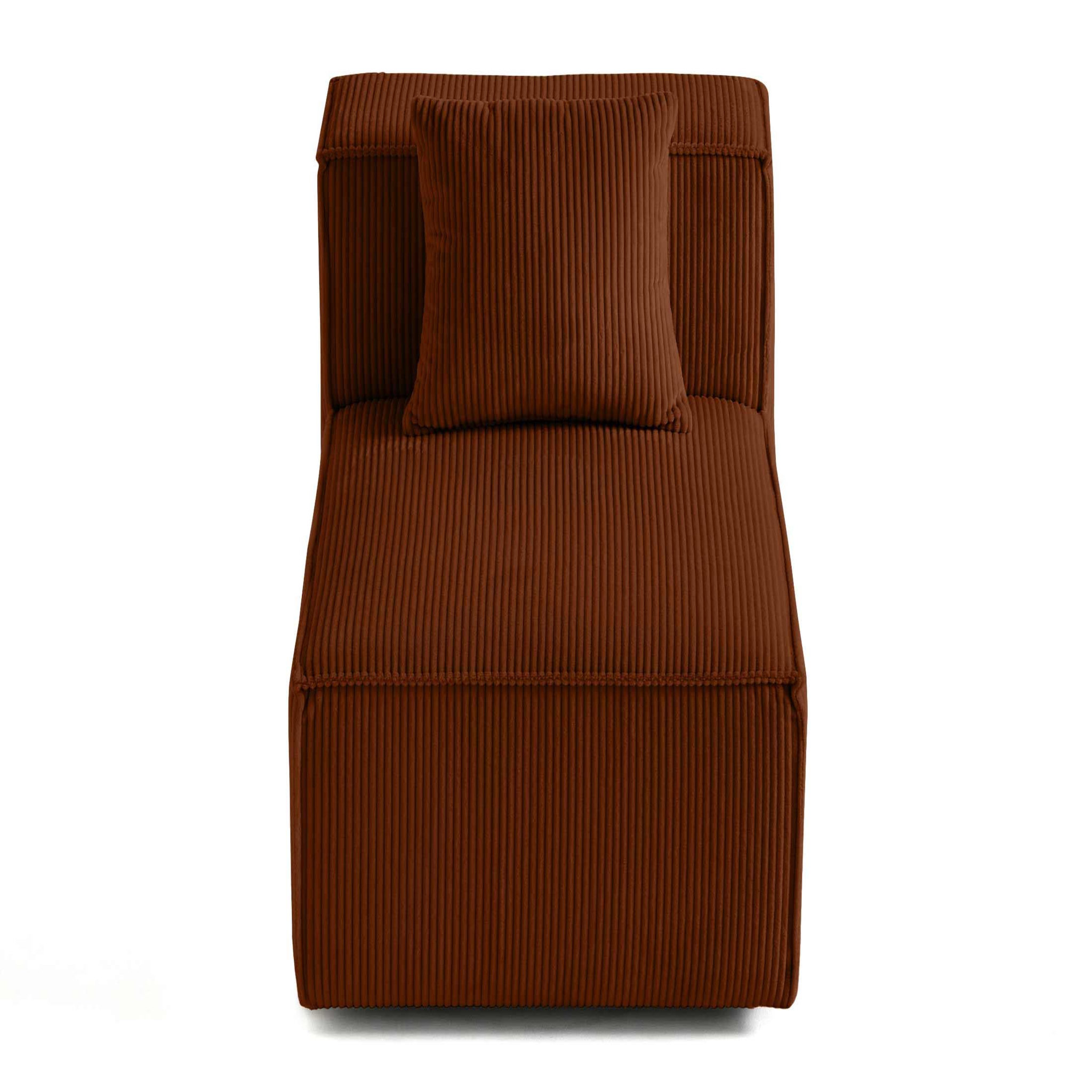 Voir la diapositive 6 : BEST MOBILIER Arty - module d'assise - en velours côtelé