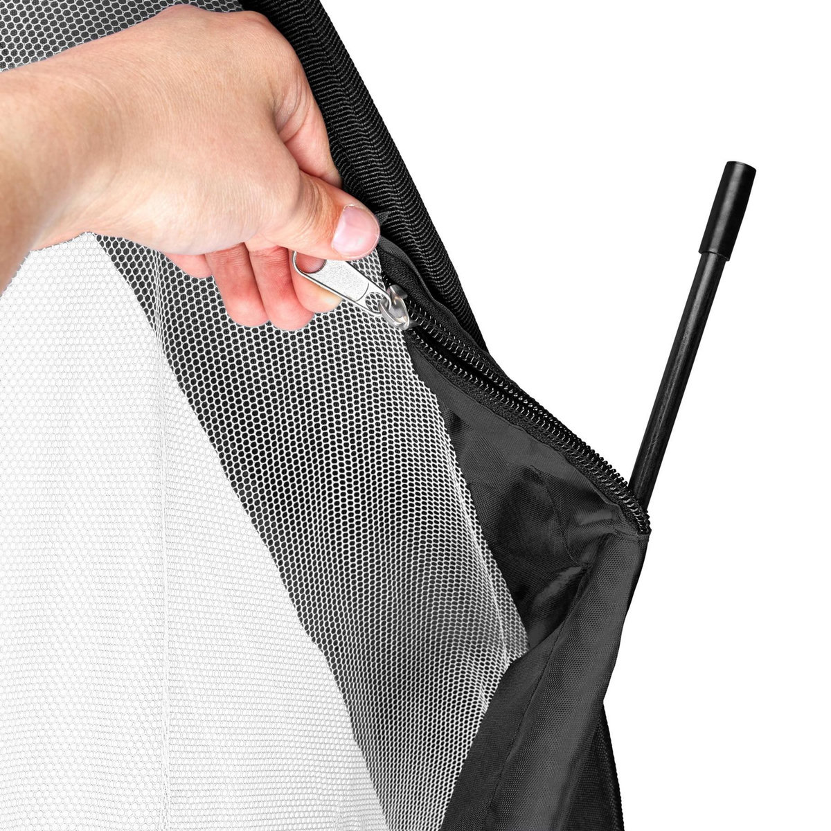 tectake Lot de 2 buts de football auto-déployants noir