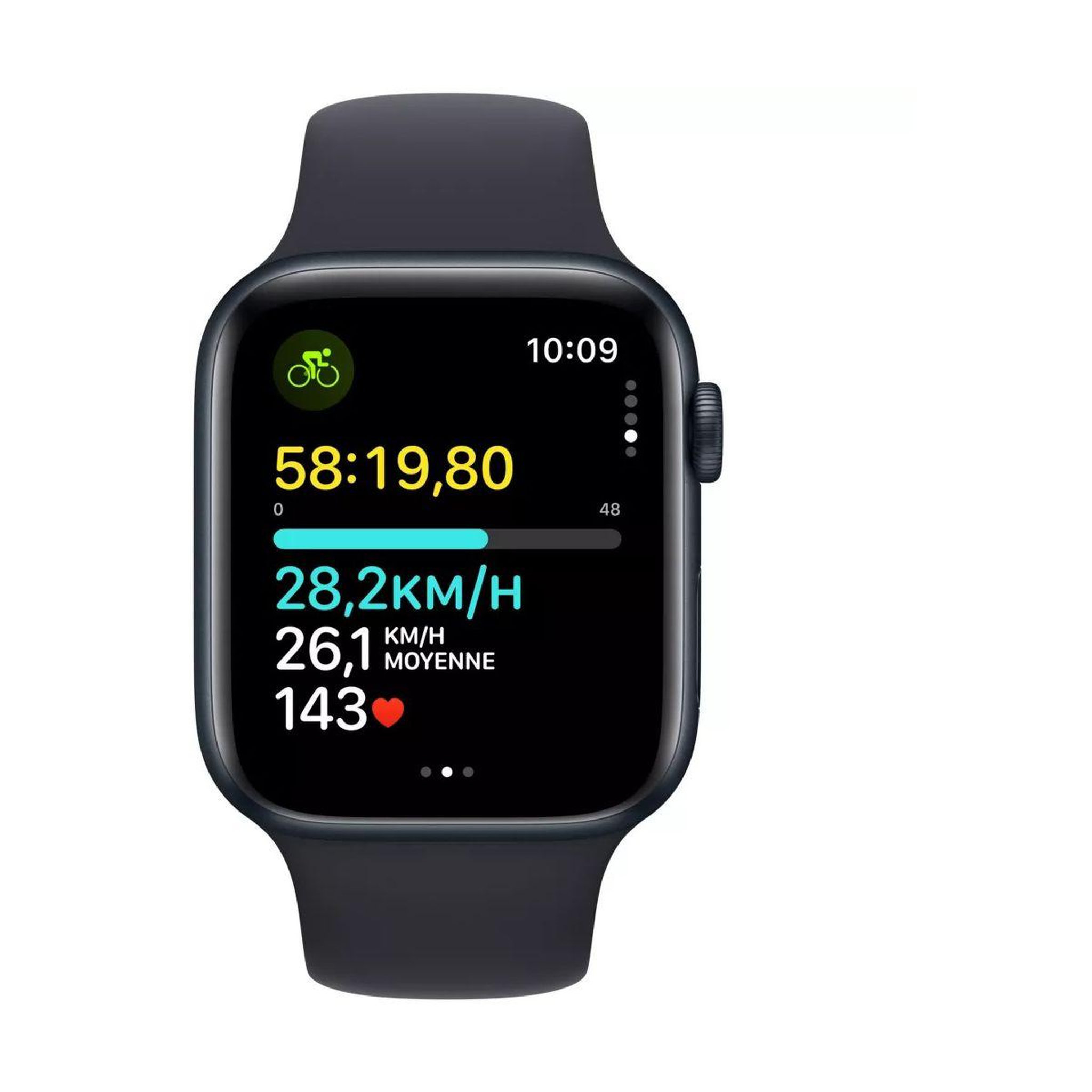 Voir la diapositive 5 : APPLE Montre connectée SE 40mm Minuit Loop Cellular