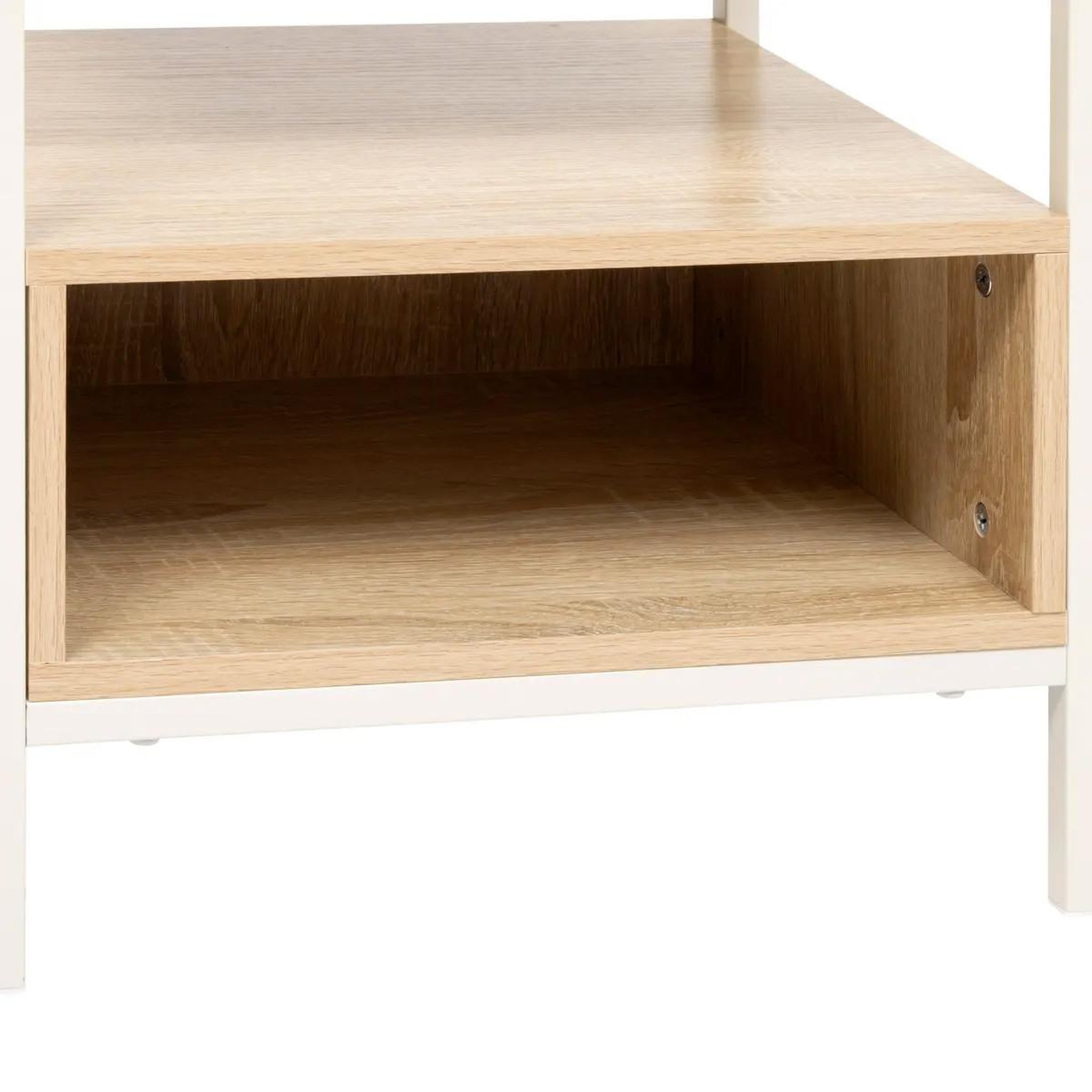 Voir la diapositive 3 : FIVE Table de chevet avec niche  curvy  50cm naturel