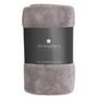 Voir la diapositive 3 : ATMOSPHERA Plaid Polaire  Microfibre  125x150cm Gris