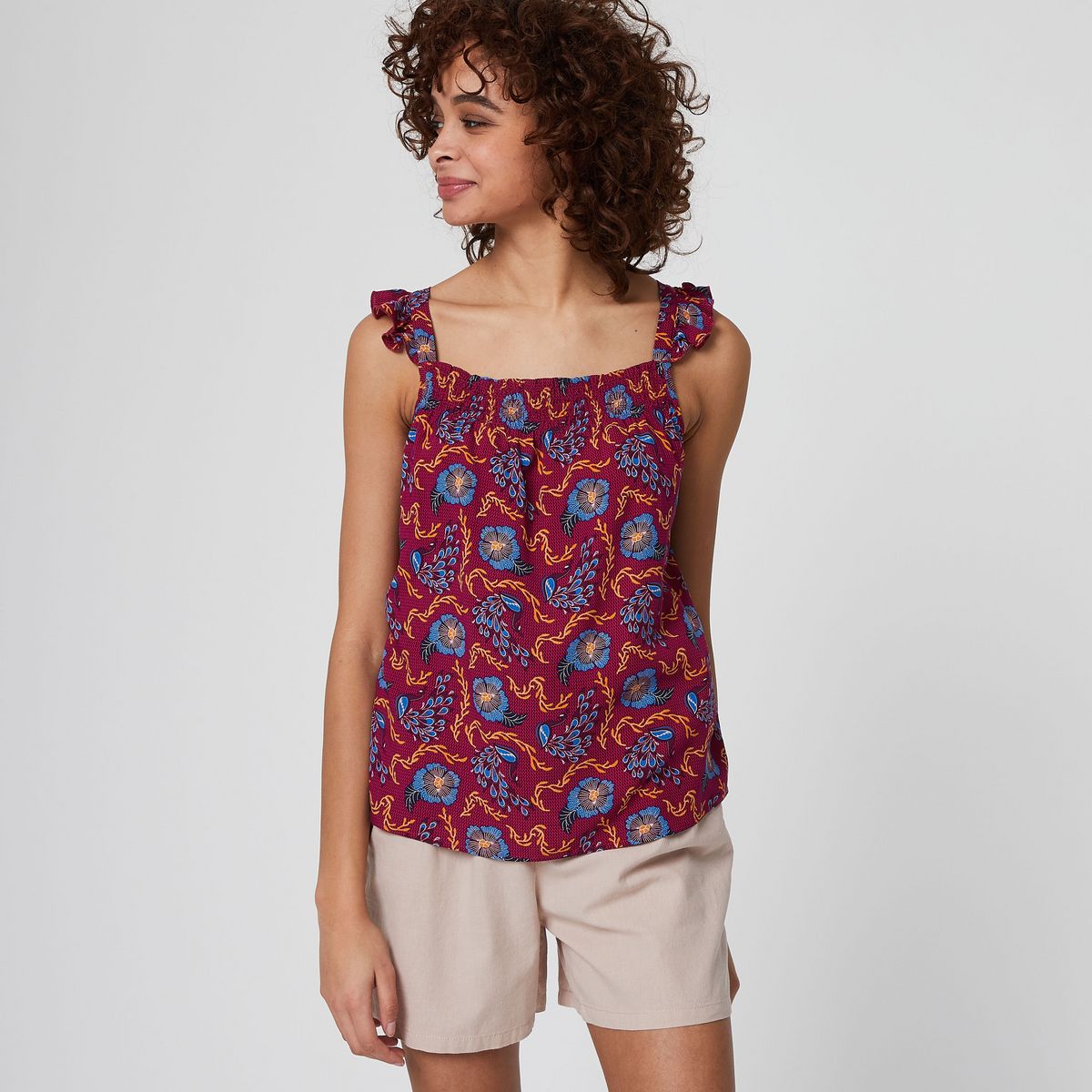 IN EXTENSO Débardeur fleuris femme