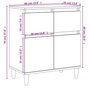 Voir la diapositive 6 : VIDAXL Buffet Chene sonoma 60x35x70 cm Bois d'ingenierie