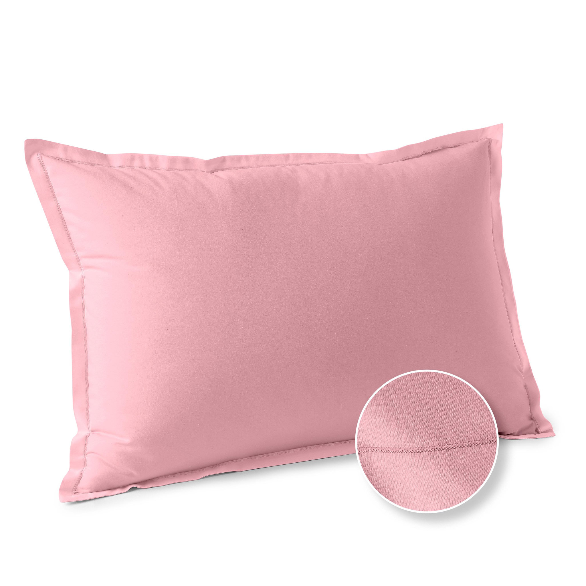 Voir la diapositive 1 : ACTUEL Taie d'oreiller unie en coton 57 fils - collection permanente