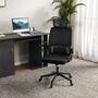Voir la diapositive 2 : VINSETTO Chaise de bureau ergonomique réglable inclinable pivotante maille polyester noir