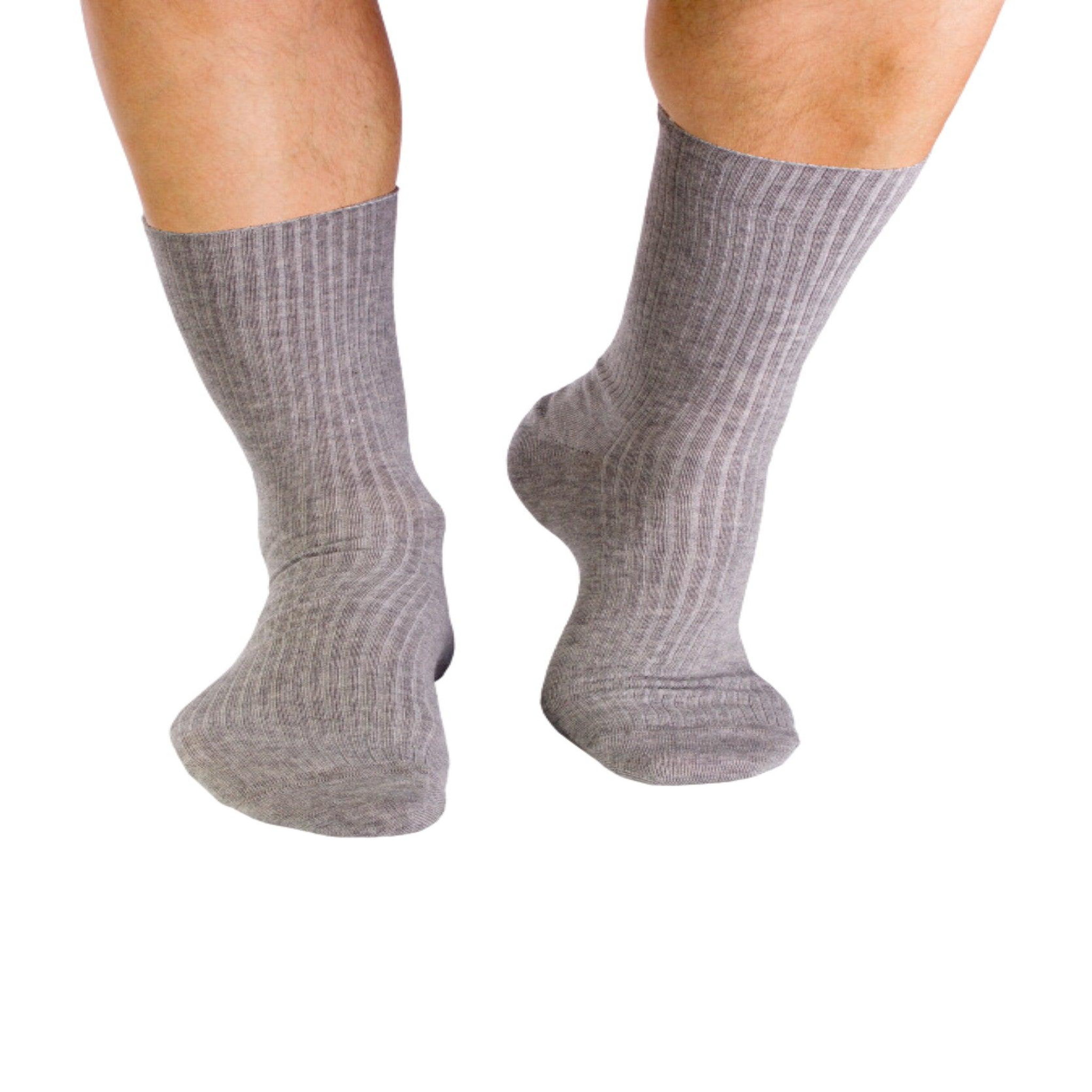Voir la diapositive 2 : PIRIN HILL Chaussettes sans élastique coton bio grises