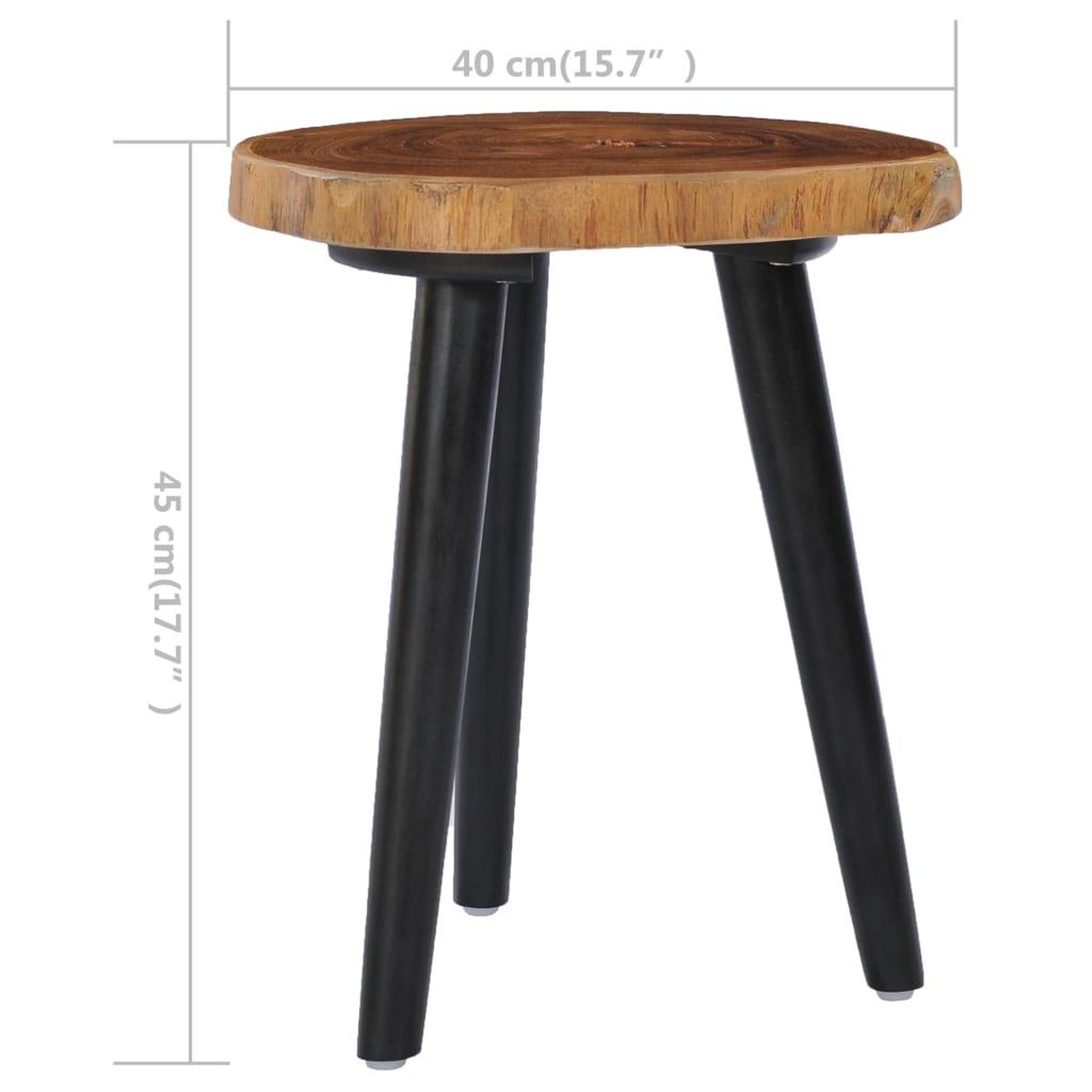 Voir la diapositive 6 : VIDAXL Table basse 40x45 cm teck solide