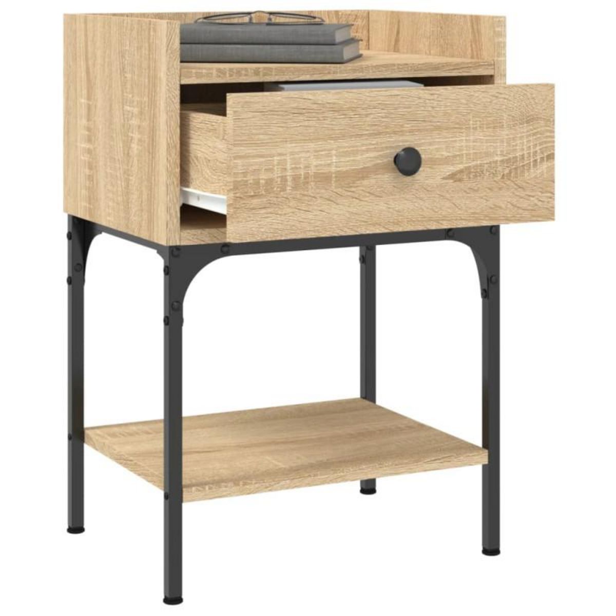 VIDAXL Table de chevet chêne sonoma 40,5x31x60 cm bois d ingénierie