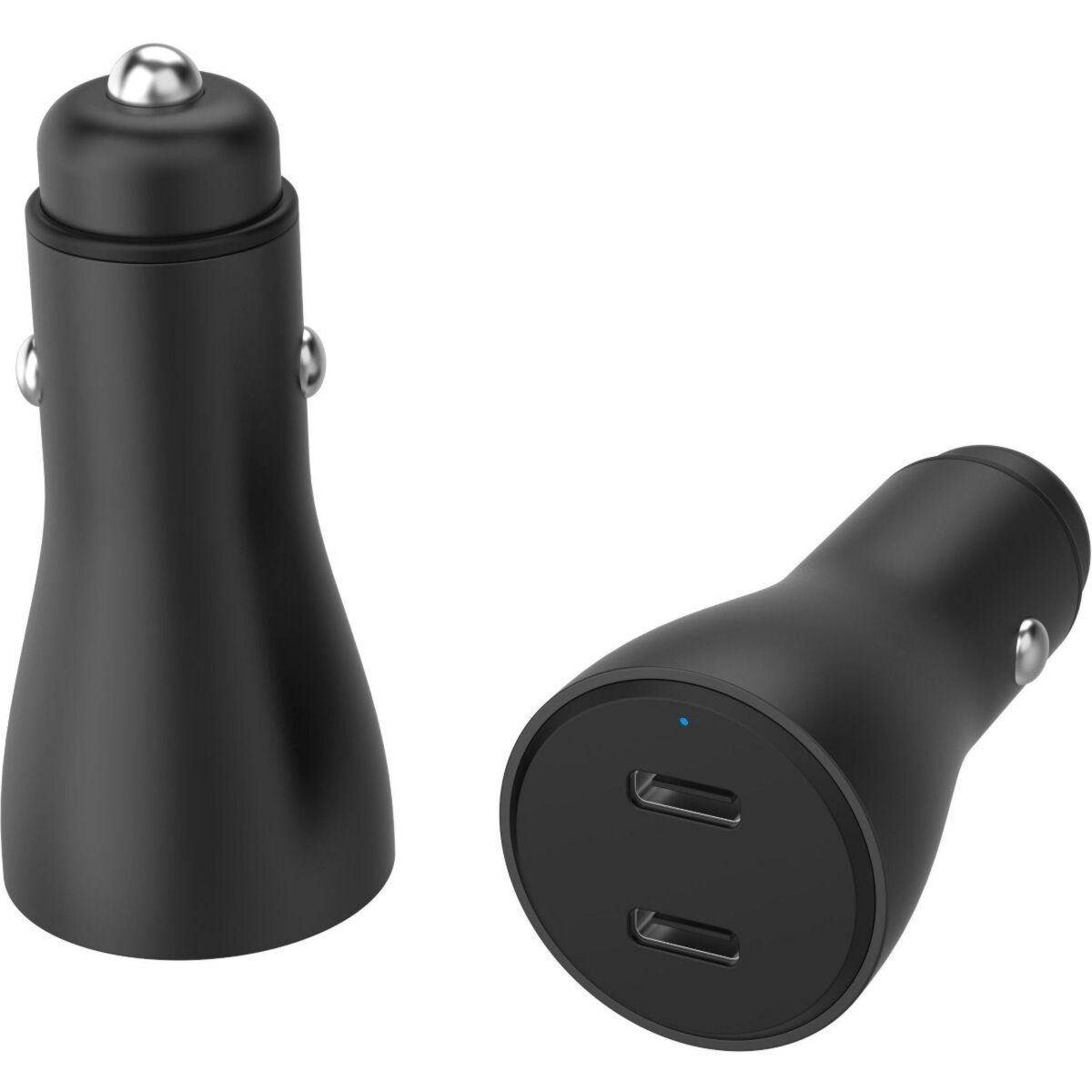 ADEQWAT Chargeur allume cigare 60W 2x USB-C noir