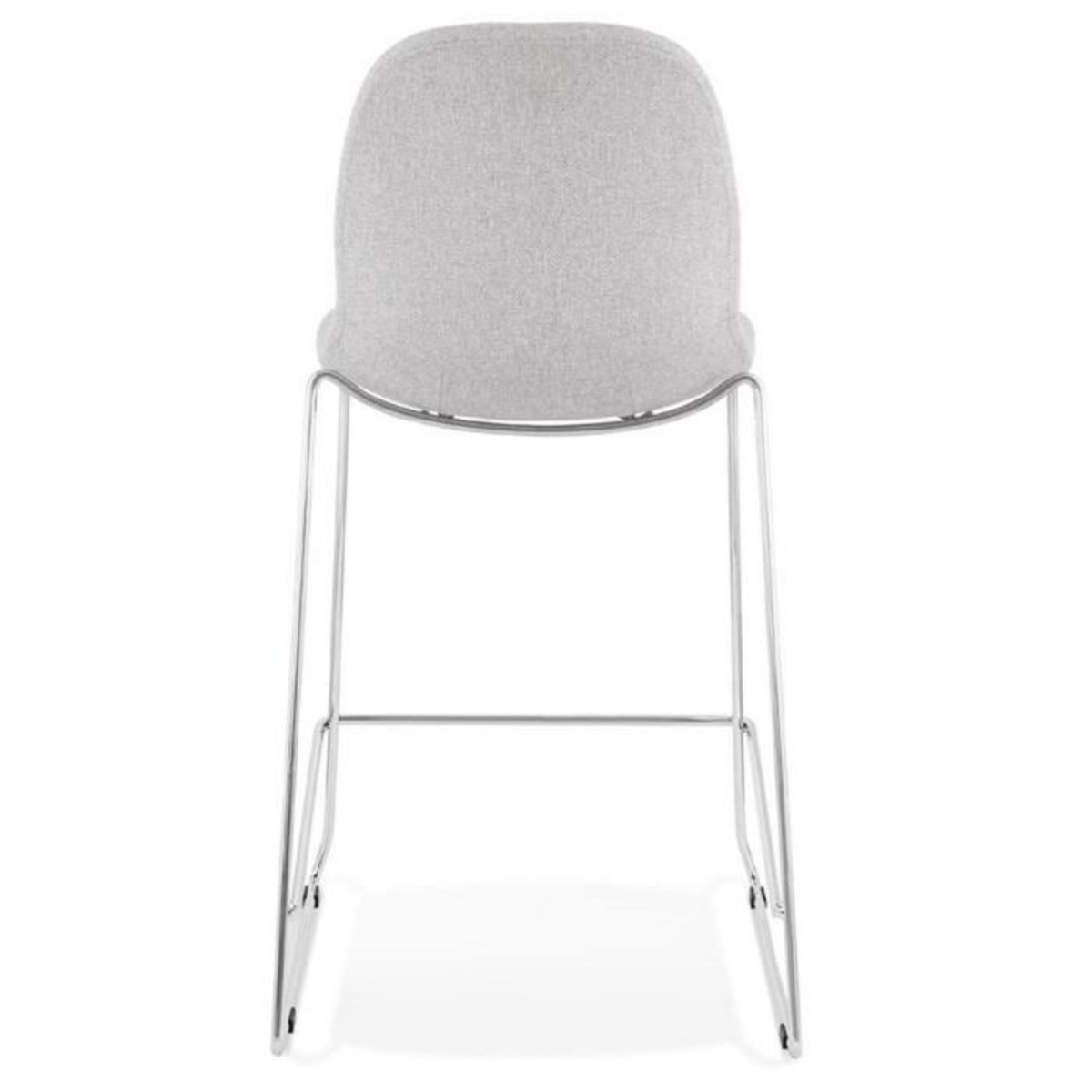 Paris Prix Tabouret de Bar  Tanjan  101cm Gris & Chromé