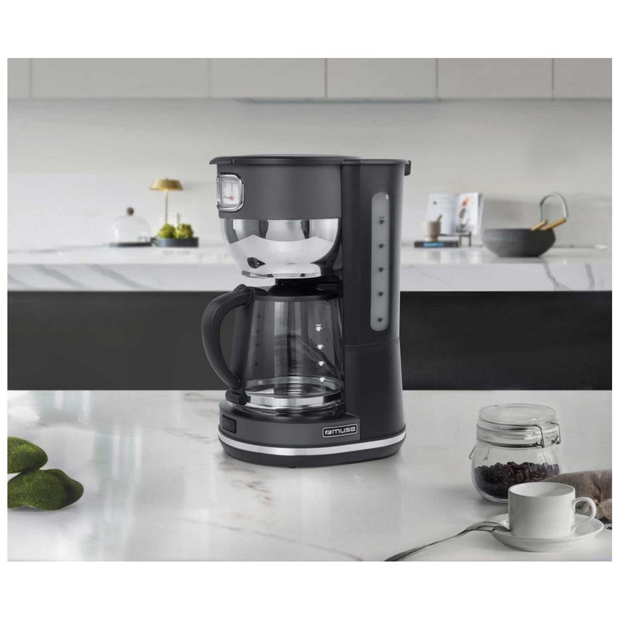 Voir la diapositive 3 : Muse Cafetière filtre 10 tasses 1000w noir - ms-220dg