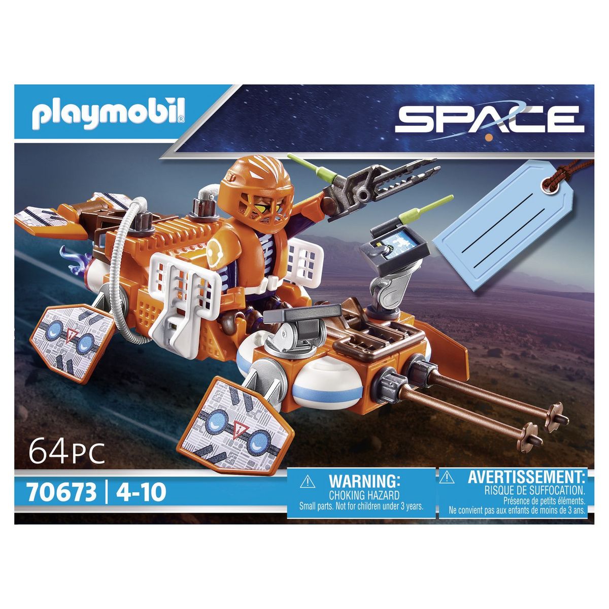 PLAYMOBIL 70673 - Space Pilote et navette rapide