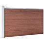 Voir la diapositive 2 : VIDAXL Cloture de jardin WPC 175x105 cm Marron