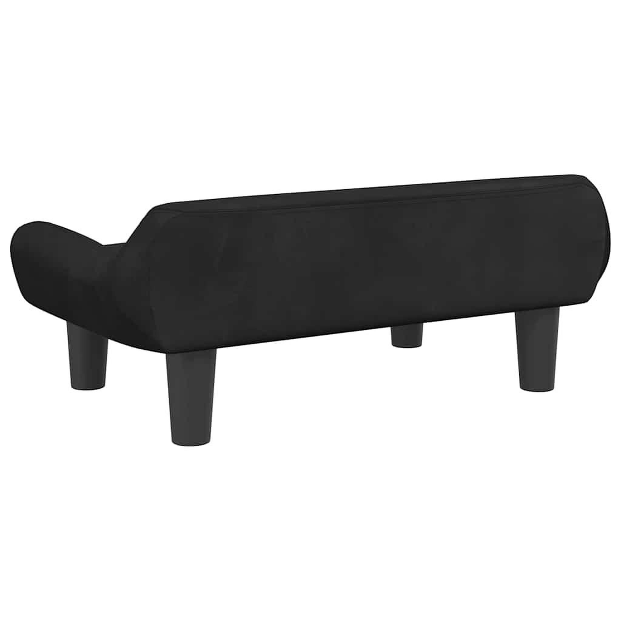 Voir la diapositive 5 : VIDAXL Lit pour chien noir 70x40x24 cm velours