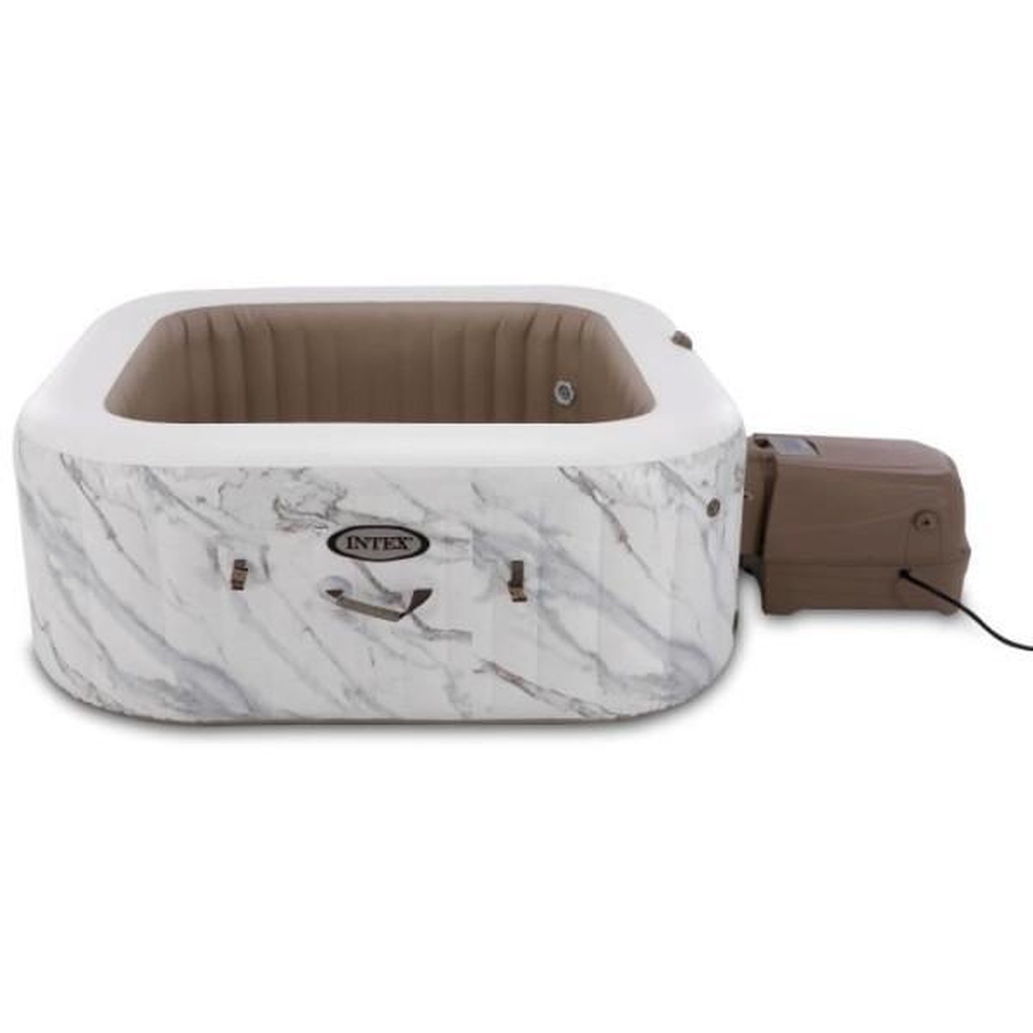 Voir la diapositive 4 : INTEX Spa gonflable INTEX - Calacatta - 173 x 173 x 71 cm - 4 places - Carré - 28464EX