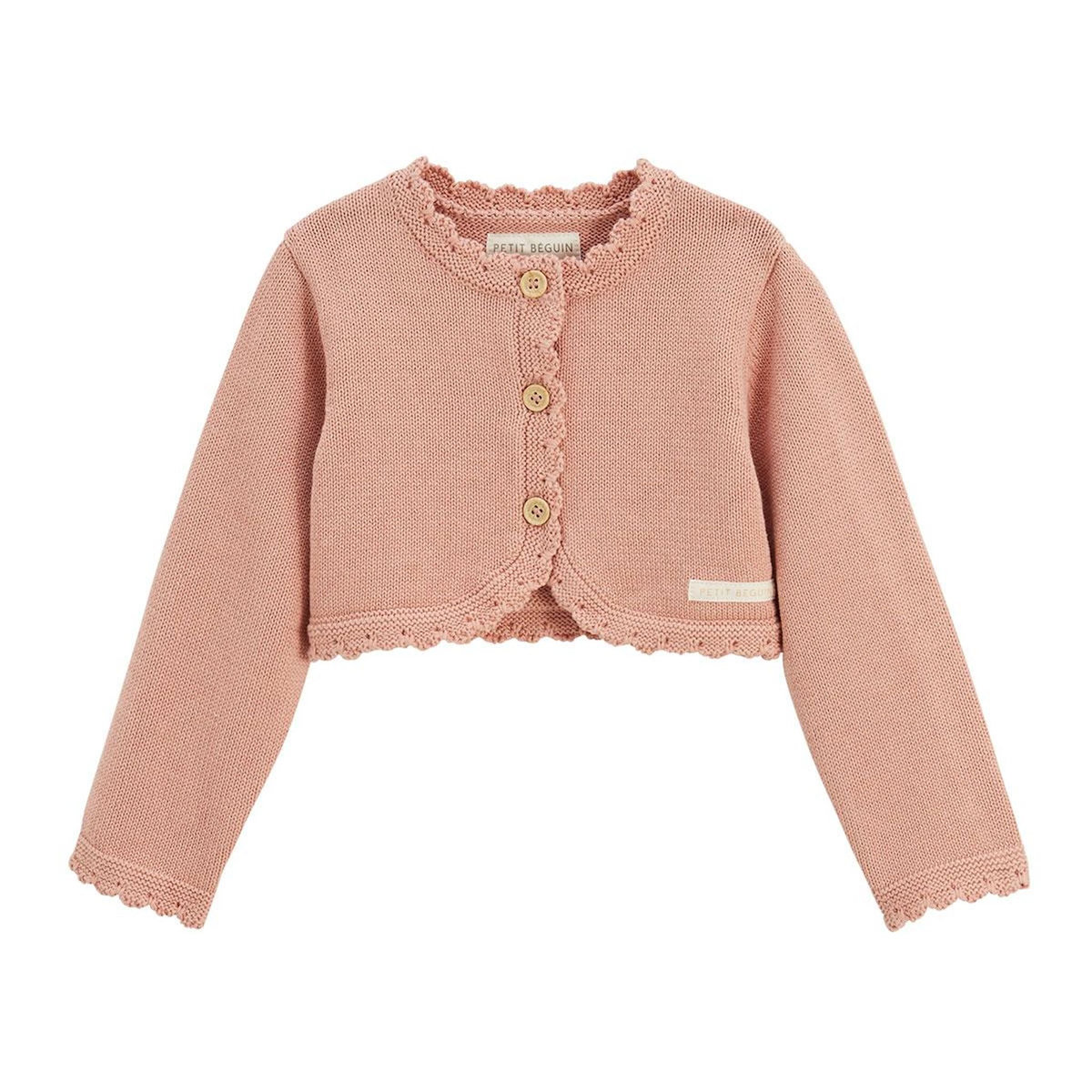 Petit Béguin Gilet enfant en tricot Poésie d'été