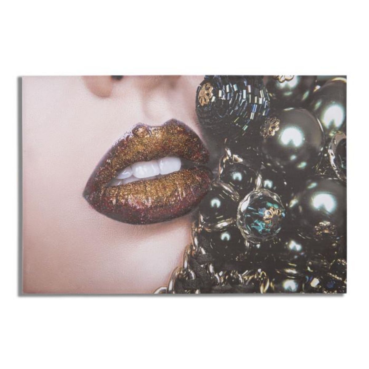 Paris Prix Toile Imprimée Déco  Beautiful Lips  80x120cm Multicolore