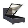 Voir la diapositive 4 : Habitat et Jardin Lit simple avec coffre  Tino  - 90 × 190 cm - Gris