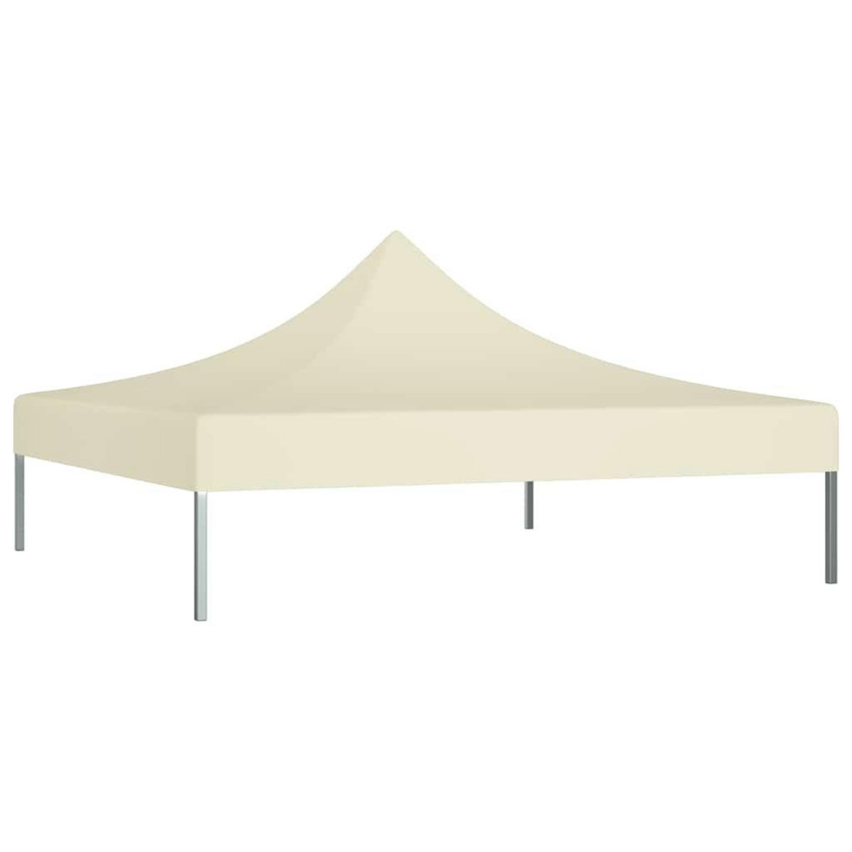 VIDAXL Toit de tente de reception 2x2 m Creme 270 g/m^2