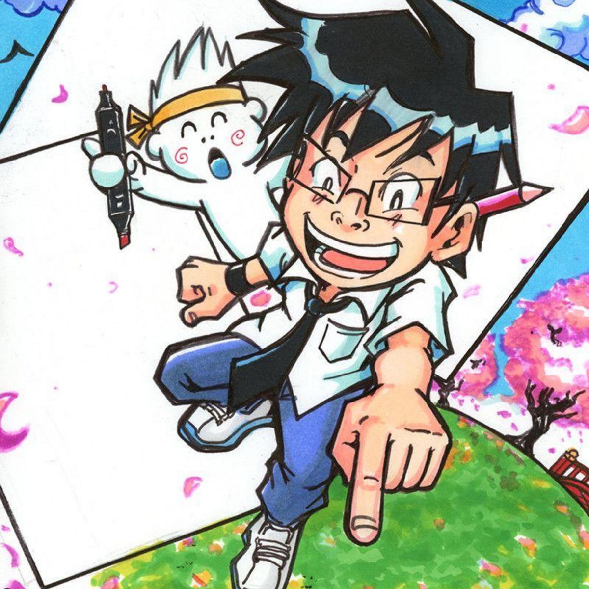 Graph it Trousse 24 marqueurs Graph'It - Manga colors