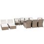 Voir la diapositive 2 : VIDAXL Ensemble a manger d'exterieur 11 pcs Resine tressee Marron