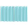 Voir la diapositive 2 : VIDAXL Rideaux en voile avec œillets 2 pcs turquoise