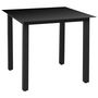 Voir la diapositive 3 : VIDAXL Ensemble a manger de jardin 3 pcs noir
