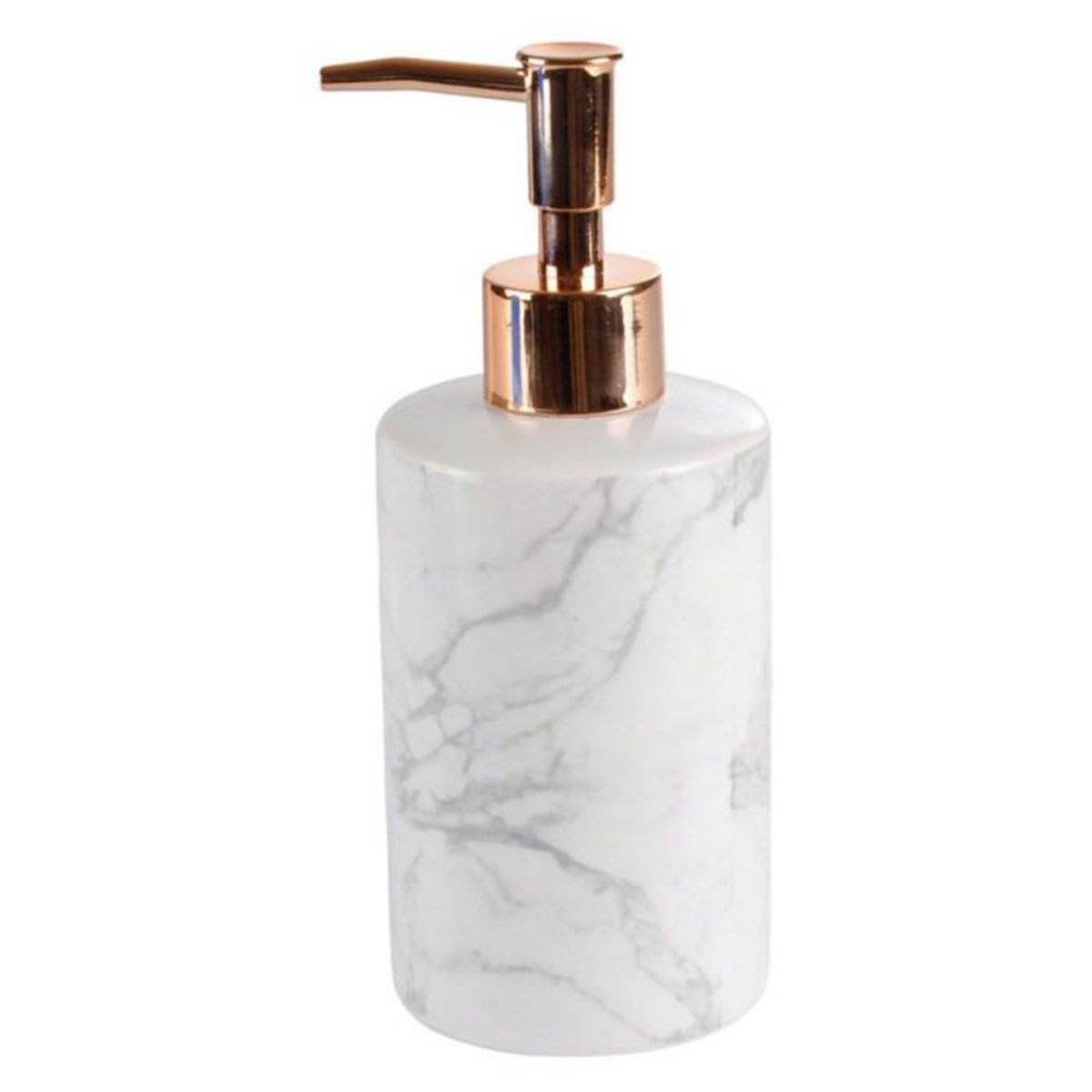 Paris Prix Distributeur de Savon  Effet Marbre  18cm Or Rose