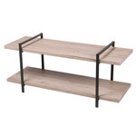 DIVERS Meuble TV industriel en bois et métal Dock - L. 120 x H. 55 cm - Noir