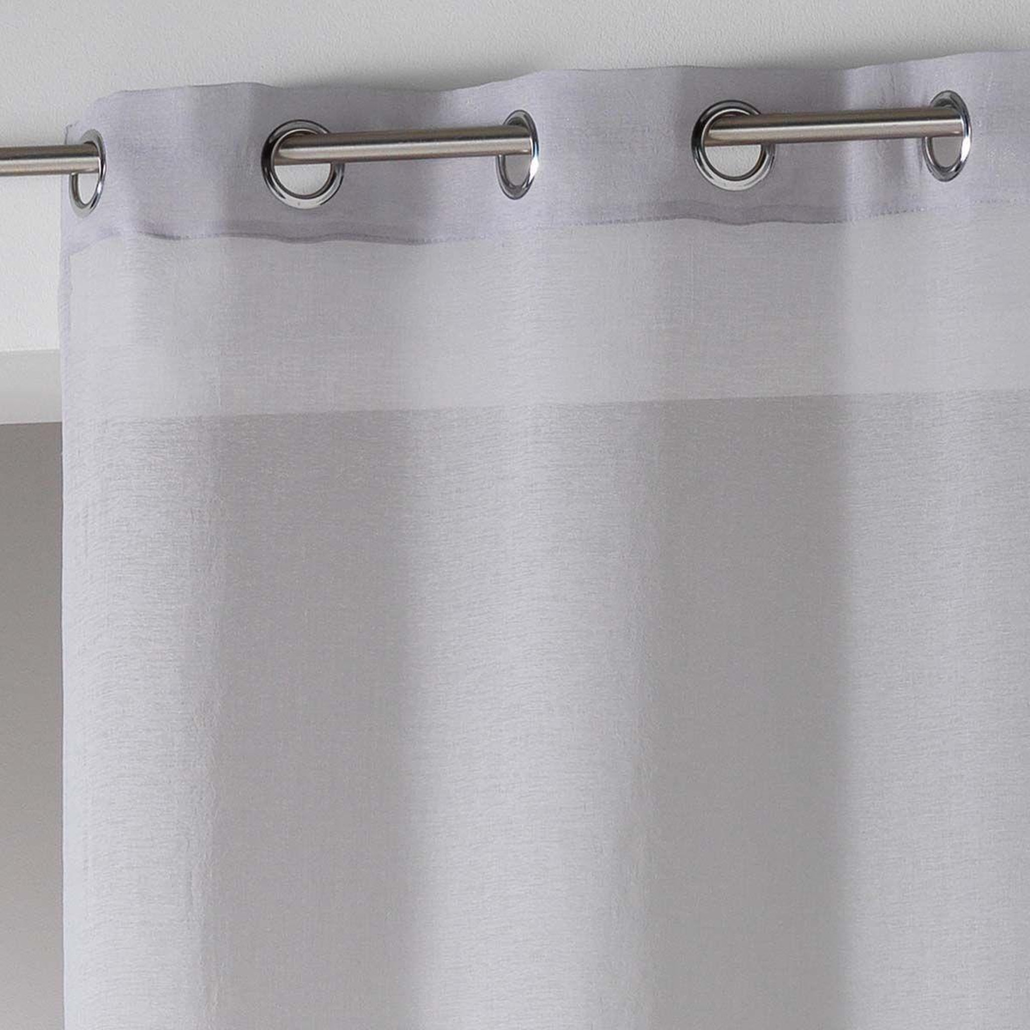 Voir la diapositive 3 : Douceur d'Intérieur Rideau voilage  telma  140x240cm gris