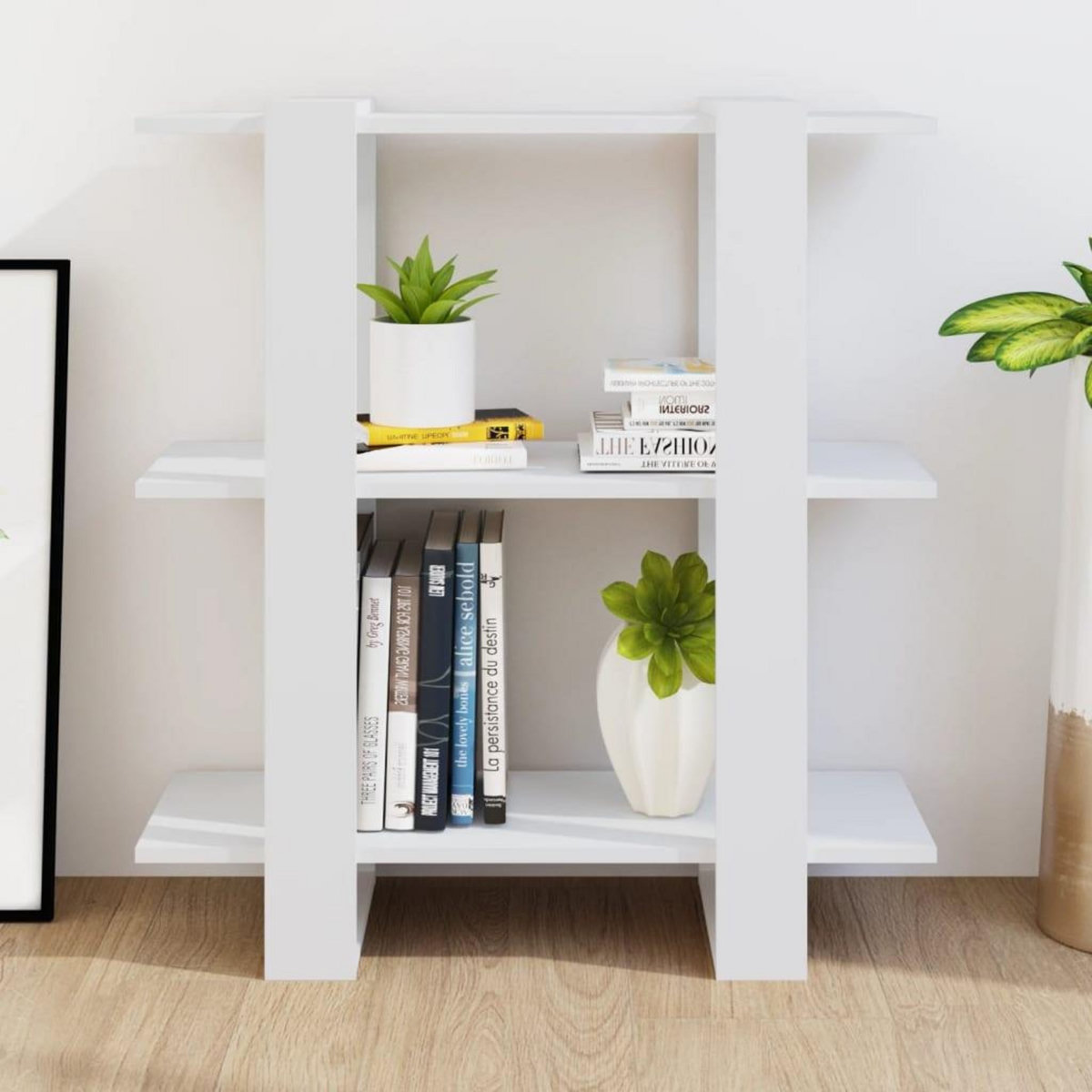 VIDAXL Bibliotheque/Separateur de piece Blanc 80x30x87 cm